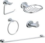 Zenna Chrome - 5 Piece Set Shelf Organizers