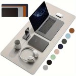 1PC Large Size Office Desk Protector Mat Pu Leather Waterproof Mouse Pad Desktop Keyboard Desk Pad Gaming Mousepad PC Accessorie