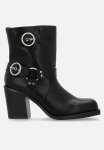 Freak Buckle Detail Ankle Boot - Black