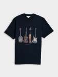 Ben Sherman Jumble Guitar Tee Shirt-navy - Navy XXL