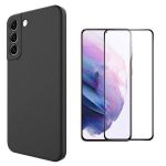 Pack Of 2 Silicone Case & Screen Protector For Galaxy S22 U S22+ S22
