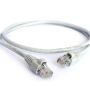 Acconet CAT5E Utp Flylead 0.5 Meter Straight T568B Stranded Cable Moulded Boots And Plugs Grey