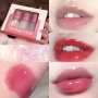 3PCS Set MINI Fine Glitter Color Changing Lip Gloss Moisturizing And Nourishing Tinted Lip Oil Anti-dry Lip Balm Lip Care Oil For Daily Makeup