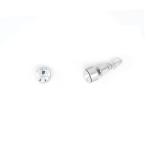 Silver Tone Clear Crystal Stud