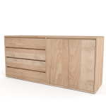 Naomi Cabinet Doors & Drawers - Pine In Chestnut Finish
