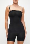 Boob Tube Mid Thigh Bodysuit - Black