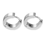 Solid Stainless Steel Huggie Earrings