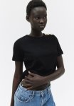 Short Boucl Top - Black