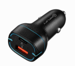 Amplify Volto Series Dual Car Charger 32W Type-c + USB - Black