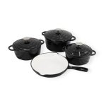 Cast Iron Cook Pot Set 7 Piece Set