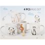 Clicks Animals Mug Set 4 Piece 360ML