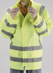 Hi-Viz Rain Jacket Lime