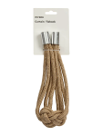 Braided Metallic Curtain Tieback - One Size Metallic