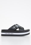 Calvin Klein Flatform Sandal Crisscross - Black