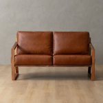 Clarens 2-SEATER Leather Couch Blackwood