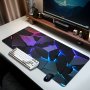 Premium Geometric Mouse Pad Waterproof & Non-slip Durable Polyester Fiber Washable Desk Mat For Gamers Office And Study Enhances Accuracy & Comfort Ideal Gift For Couples