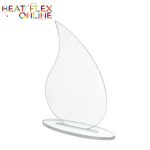 Teardrop Trophy – 195MM X 125MM With 5MM Base 3MM Clear