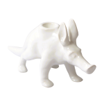 Little Aardvark 3 Candle Holder - Gloss White
