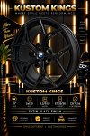 19 Inch BMW Rims 5 120 Pcd Staggered Satin Black Alloy Wheels