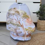 Car Seat Cover Light Blue Safari