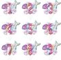 Aluminum Foil Birthday Number Balloon Kit - Mermaid Theme Set Of 7