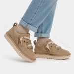 Womens Lo Lowmel Leather Sneaker - Mustard Seed - 8