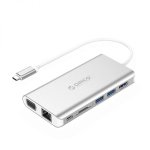 Orico Type-c To 1 X HDMI|1 X RJ45|2 X USB3.0|1 X Usb-c Pd Port |1 X VGA|1 X Sd SLOT|1 X 3.5MM Aux 1