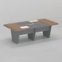 Gof Furniture - Rammy Boardroom Table Dark Brown