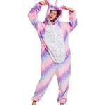 Kids Pink And Purple Pair Unicorn Onesie - 140