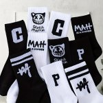 3 5 10 Pairs Of Men's Trendy Letter Pattern Crew Socks Breathable Comfy Casual Unisex Socks For Men's Outdoor Wearing All Season