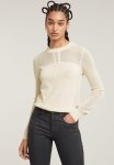 G-star Raw Pointelle R Knit Wmn - White