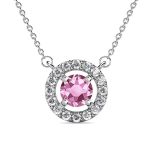 DESTINY Petal June alexandrite Birthstone Necklace With Swarovski Crystals