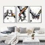 3PCS Unframed Canvas Poster Modern Graffiti Art Hand In Hand Painting Canvas Wall Art Artwork Wall Painting For Gift Bedroom Office Living Room Cafe