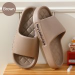 Men's Solid Color Open Toe Breathable Minimalist Style Slippers Comfy Non Slip Casual Durable Lightweight Anti Odor Eva Slides M