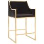 Flora Hightop Barstool Gold Frame