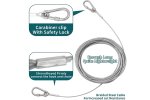 Dog Runner Wire Cable With Lockable Snap Hook 3MM X 15MT