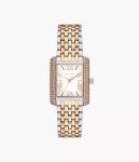 Emery Three-hand Tri-tone Stainless Steel Woman's Watch MK4744