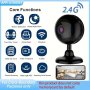 For Smart Wireless Security Camera With Two-way Audio Infrared Night Vision & Motion Alerts - USB Powered No Sd Card Included