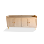 Steel & Rose Ratten Tv Stand Krongberg Black