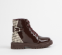 Chunky Ankle Boot - 4 Kids / Maroon
