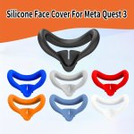 Comfortable VR Accessories Anti-sweat Silicone Face Cover For Meta Quest 3 Scratch Resistant Waterproof Eye Mask Silicone Pad VR