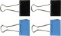 Large Black Steel Binder Clips 60MM Thick Heavy-duty Paper Clips 4PCS