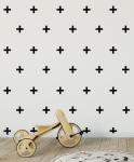 Swiss Cross Wall Sticker - Metallic Rose Gold