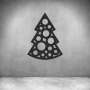 Christmas Tree Wall Art D14 - 600MM / Silver