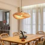 Wave Rattan Pendant Light - Small