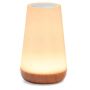 Wood Grain Table Lamp Remote Touch Bedroom Bedside Night Light
