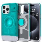 Spigen Iphone 15 Pro Premium Classic C1 Magfit Case Bondi Blue