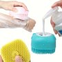 1 Pcs Silicone Bath Brush Safety Soft Hair Brush Bath Home Bath Artifact Massage Brush