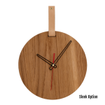 Oden Wall Clock - 300MM Dia Red Sleek