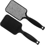 Paddle Brush With Diamante Black